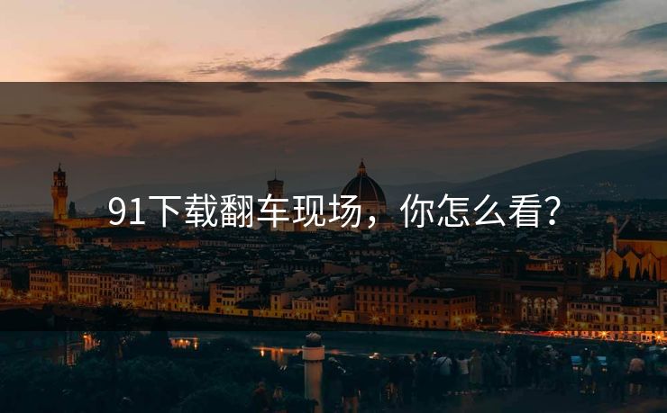 91下载翻车现场，你怎么看？